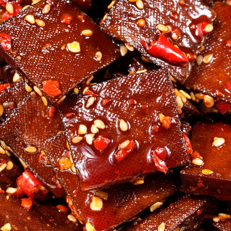 【传统工艺】豆有味湖南特产香辣豆干酱干下酒解馋平江豆腐干小吃