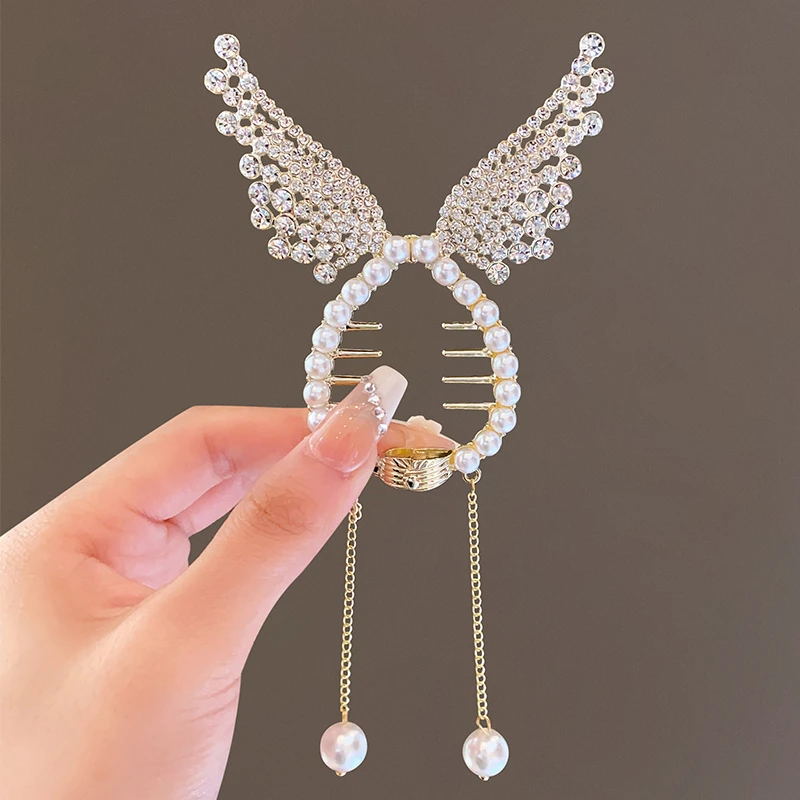 2018小女孩发饰女童头饰儿童扎丸子头发扣抓夹女童发卡盘发头饰