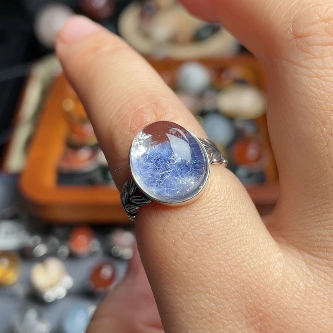 【闪购商品】水晶戒指银S925镶嵌白**飞