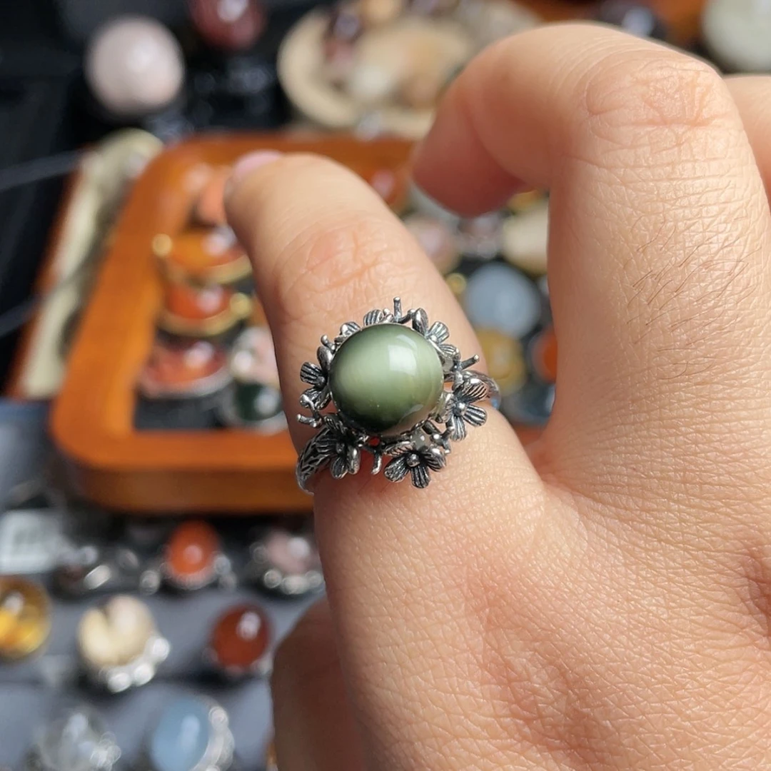 【闪购商品】水晶戒指银S925镶嵌白**飞