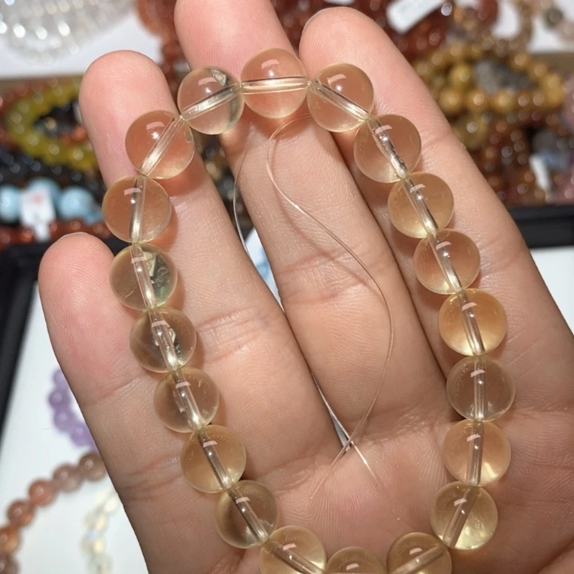 【闪购商品】烟晶手链银S925镶嵌棉****里