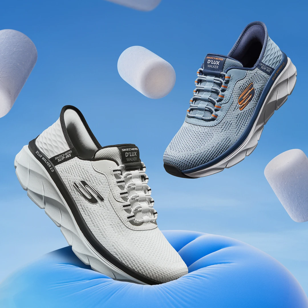 【闪穿鞋】斯凯奇官方男鞋简约轻便舒适透气运动鞋休闲鞋232446