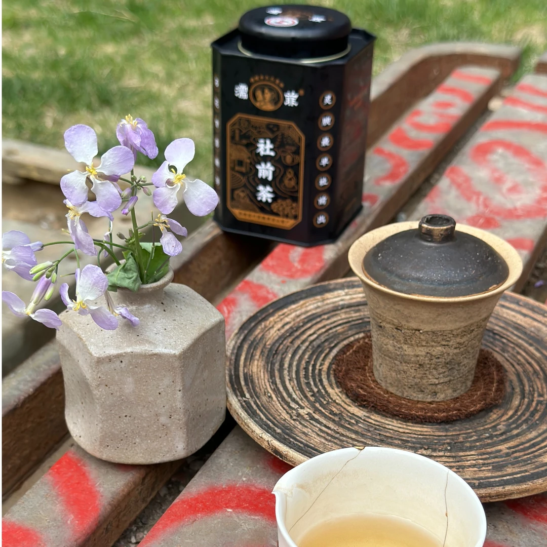 濡菲六堡茶,2023春分社前茶黑罐,母女双非遗,韦洁群大师古法六堡