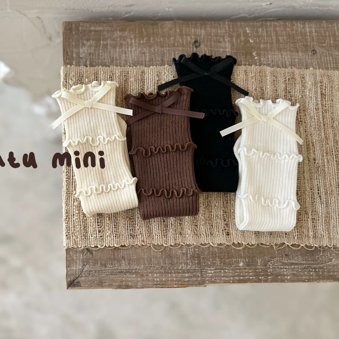 伊卡兔YiKaTu男女童春秋夏款百搭儿童节中短筒袜可爱花边蝴蝶结