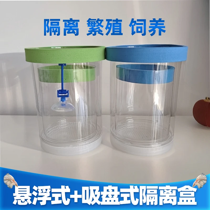 鱼缸固定隔离盒孔雀鱼繁殖盒凤尾母鱼产房小鱼缸内胎生鱼产卵孵化