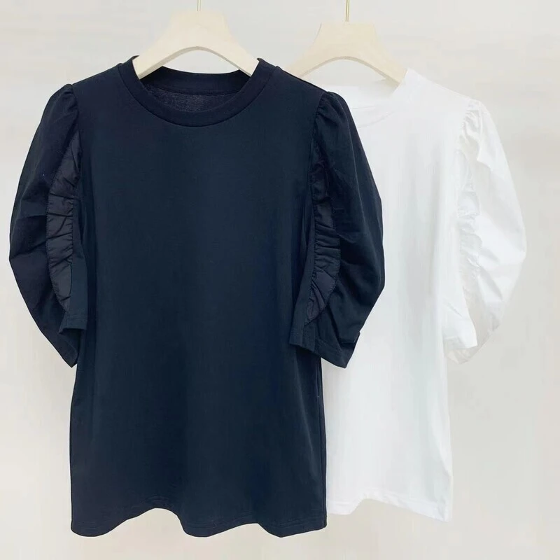 【北总严选】帕迪恩韩剧女主泡泡短袖圆领T恤衫06211244