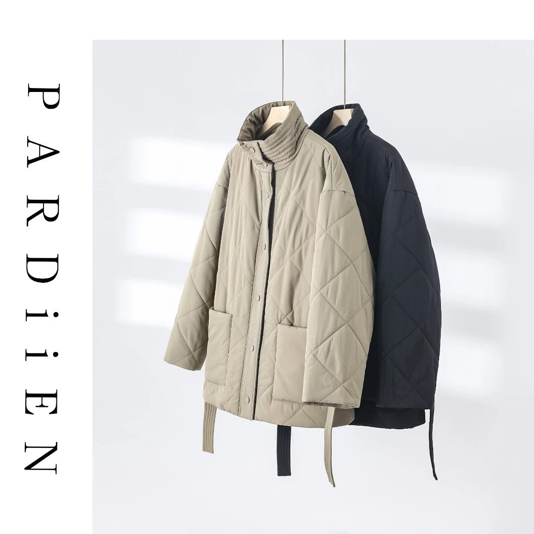 【北总严选】帕迪恩腰带立领棉外套491214