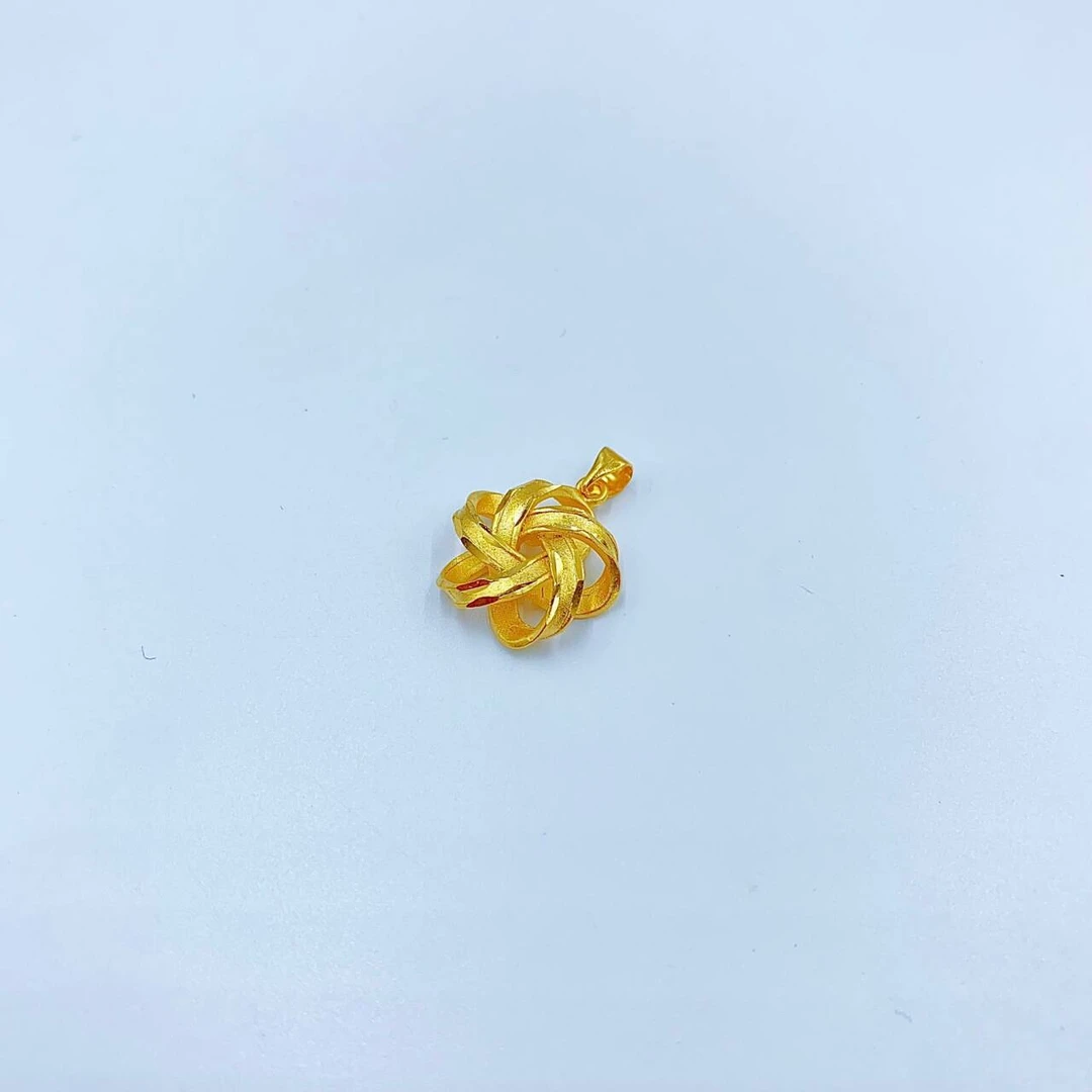 564 精美黄色编织花吊坠多样性发货