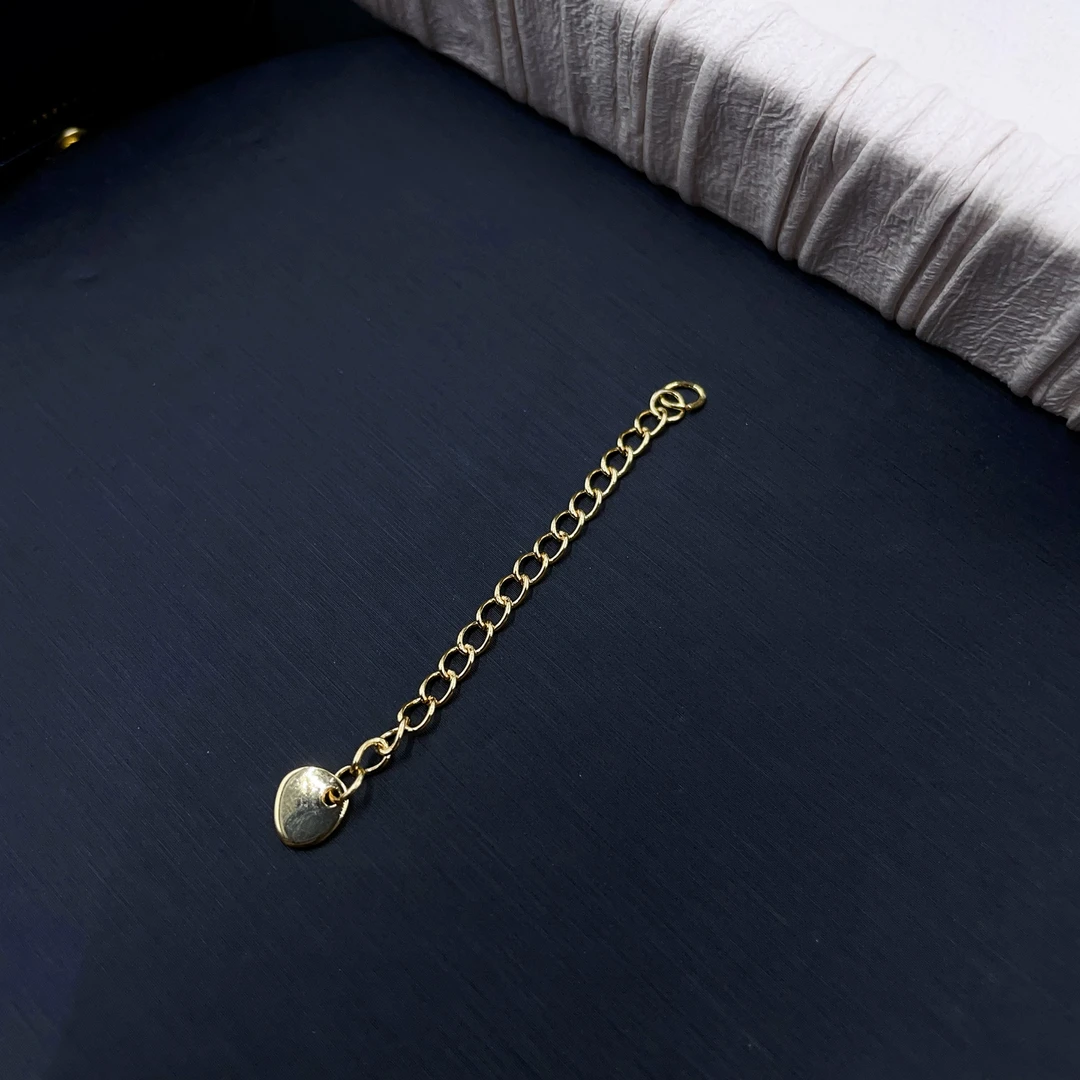 高配黄色项链尾链6CM延长链 活扣可随意拆