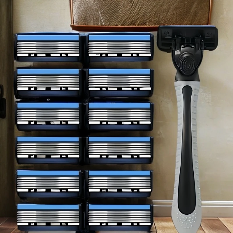 进口6层刀片手动剃须刀刮胡刀吉利克六层刀头剃须刀片男士胡子刀