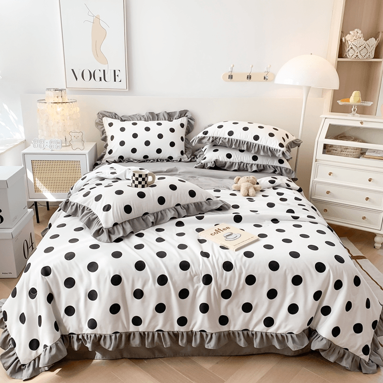 【同芯】A类糯糯棉夏被四件套小清新水洗棉双人夏凉被可机洗空调被