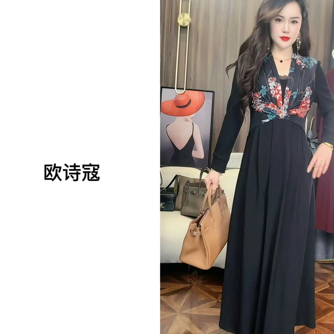 3351秋冬时尚百搭连衣裙