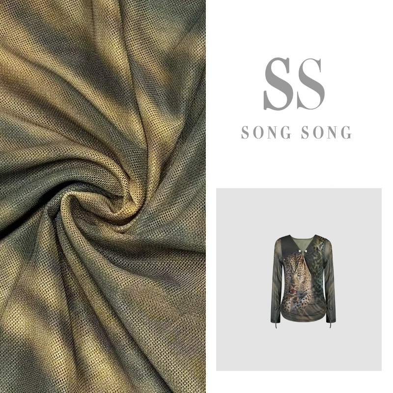 SONG-【绿意盎然】原创秋款军绿色轻奢修身重工设计感上衣