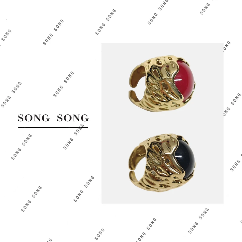 合金戒指 SONG-新款饰品轻奢重工百搭戒指