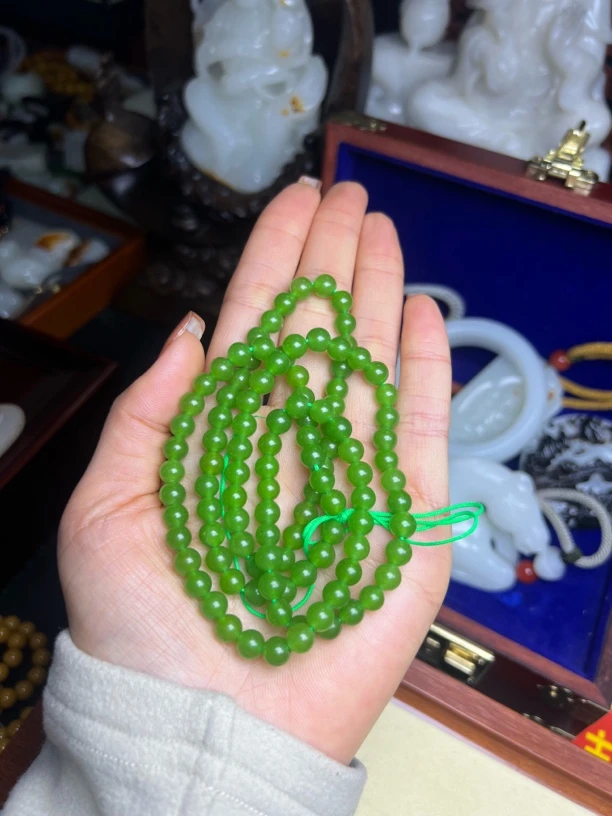 碧玉阳绿卡6链子