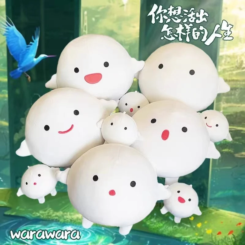 宫崎骏电影你想活出怎样的人生动漫周边warawara手工毛绒玩具材质