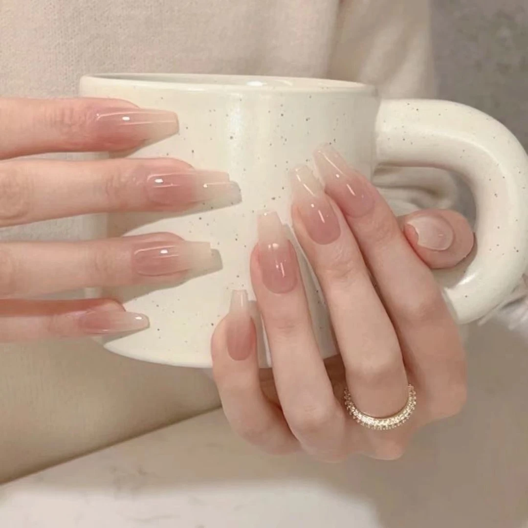 甘露寺 纯手工光疗美甲穿戴甲贴片重复使用美甲贴片显白穿戴