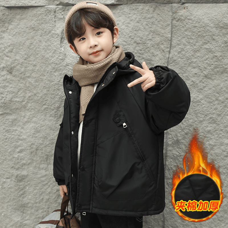 男童棉服冬季2023新款中大童棉袄加厚棉衣外套男孩儿童洋气潮