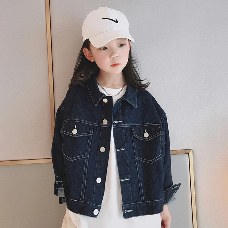 女童牛仔外套2024春夏新款中大童韩版洋气女孩爆款牛仔女大童外套