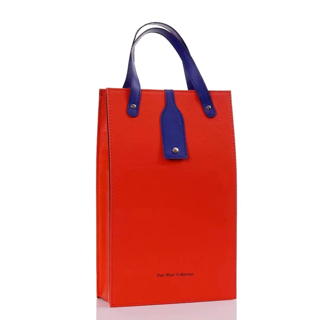 中秋送礼-双支手提皮袋（不单发，加购葡萄酒后一并发货）