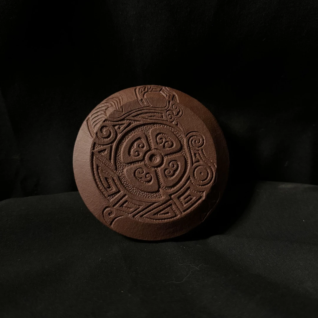 西美宸器【青铜•杯垫】宜兴原矿红清水全手工精修而成杯垫盖置茶具