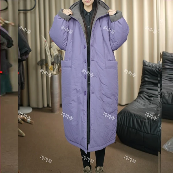 肉肉 2024年冬季大码洋气加厚棉服25