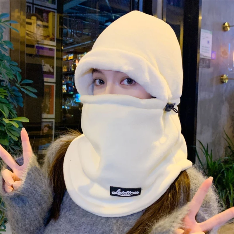 帽子男女口罩围脖一体厚冬季韩版骑行防寒网红保暖套头帽披肩护颈