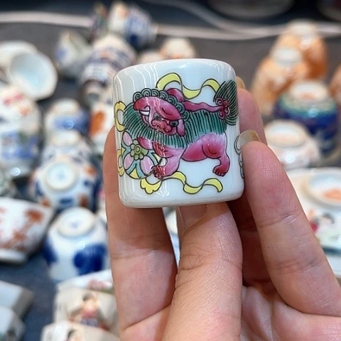 手绘茶杯盖碗壶承