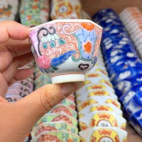 手绘茶杯盖碗壶承