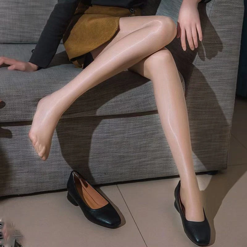 360超薄无痕极光袜隐形袜 收腹性感油亮