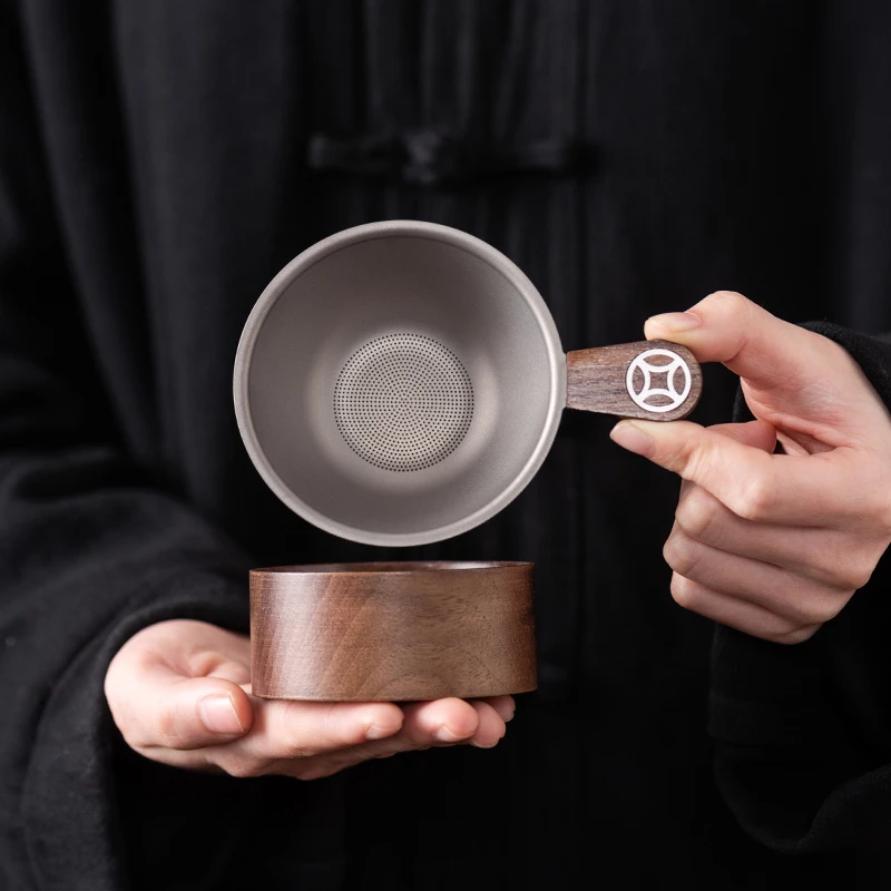 纯钛茶漏茶滤滤茶器茶漏超细茶叶滤网茶隔公道杯高档过滤网