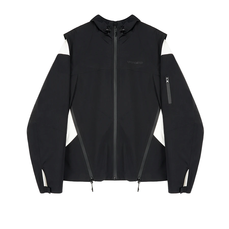 UPGREATED机能解构防水防风防紫外线户外立领虎鲸带帽外套