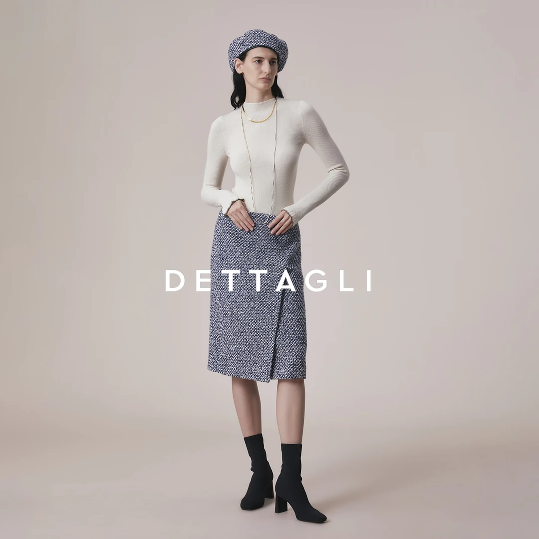 秋冬时尚休闲出游好物粗花呢半身裙下装女