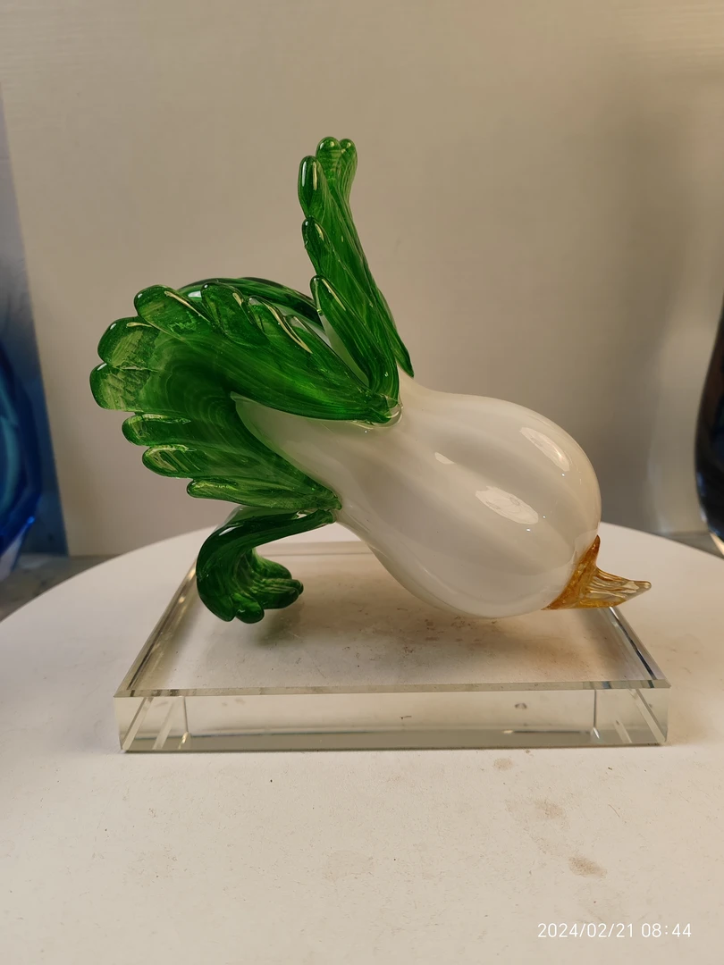 琉璃材质白菜摆件