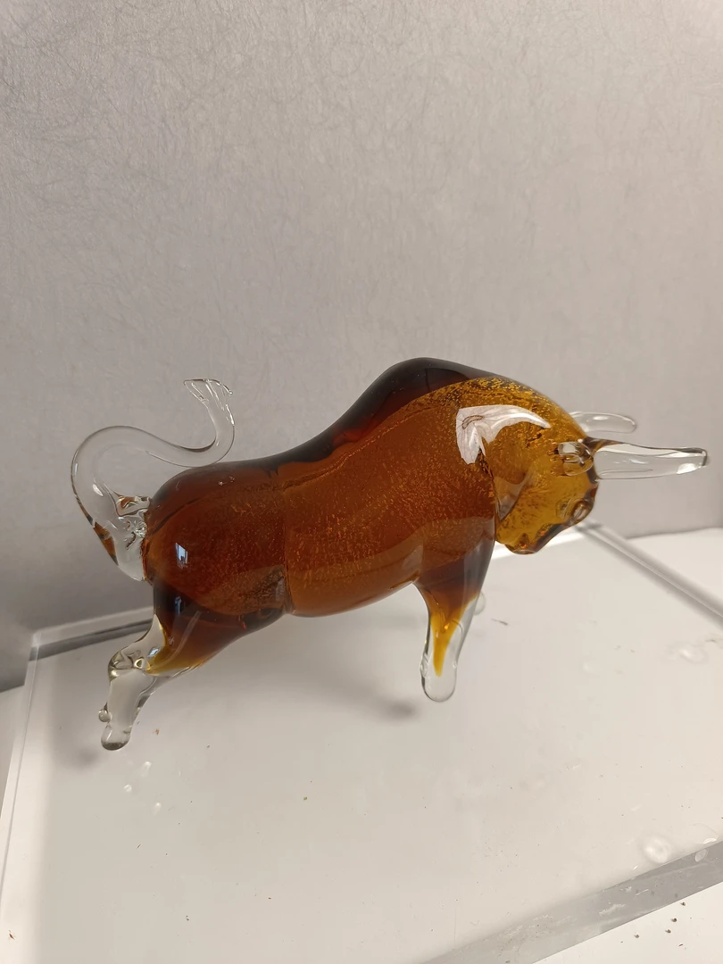 琉璃生肖牛摆件动物工艺品家居饰品摆件牛气冲天扭转乾坤属你最牛