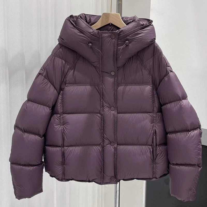 高级感超好看棉服女冬季2024新款今年流行爆款短款连帽面包服外套