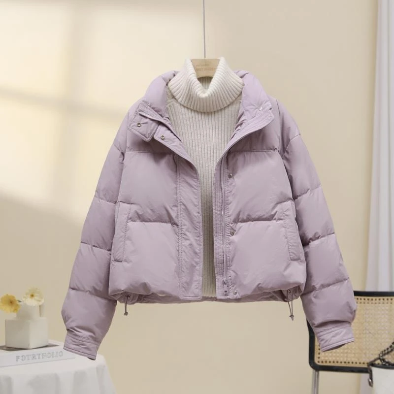 欧货小个子棉服女款2025新款冬宽松显瘦洋气时髦百搭加厚棉衣