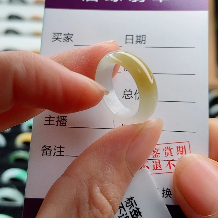【闪购商品】翡翠戒指未镶嵌圈口10