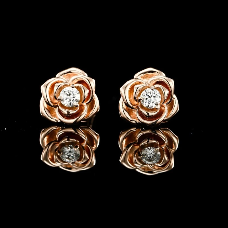 925银莫桑石耳饰 ——木木（SY292）MR-0100B 十分耳饰