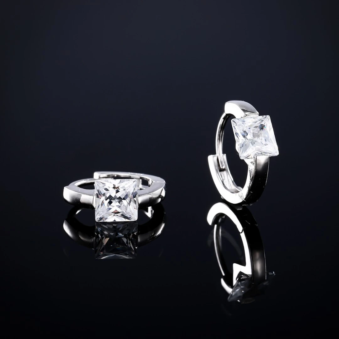 925银合成锆石耳饰 ——木木（SY568）YR2-0846B耳环经典气质百搭