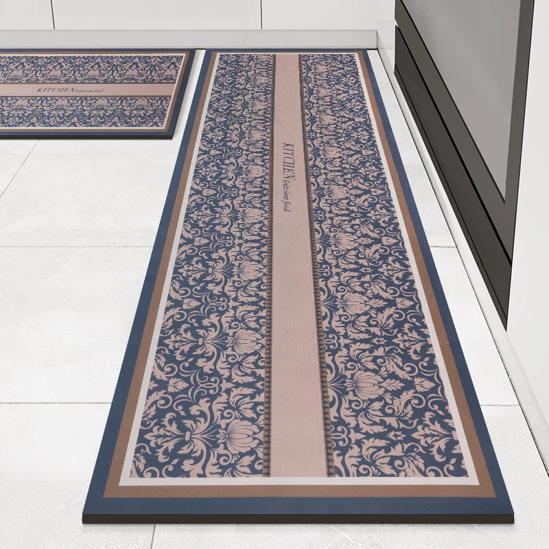 厨房垫吸水地毯防滑防油可擦免洗专用硅藻泥地垫家用防摔倒垫子