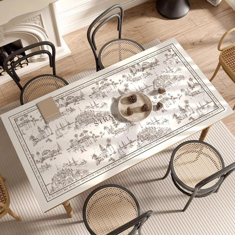 餐桌垫隔热耐高温防水防油家用新款法式轻奢可定制免打理防烫垫子