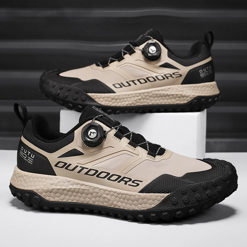 品牌男鞋夏季新款透气户外登山鞋男徒步防水防滑鞋子男运动休闲鞋