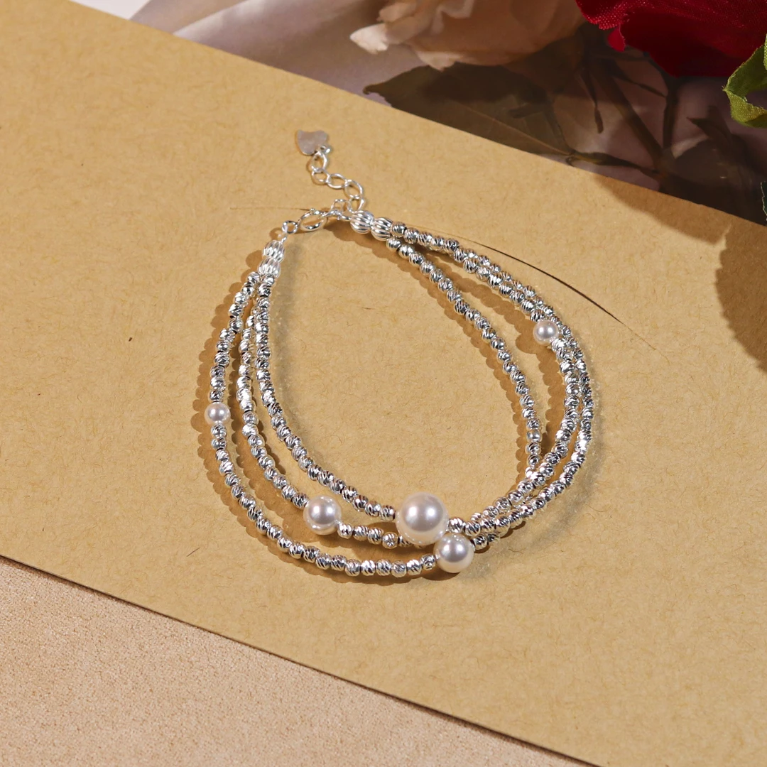 925银仿珍珠手链 《为你写诗》施家珍珠手链 A1012 多样性发一