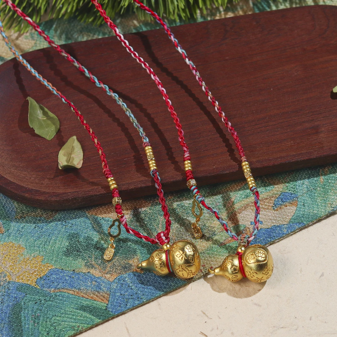 合金项链 《吉言》合金葫芦可调节项链 SJ06 多样性发一 颜色微差