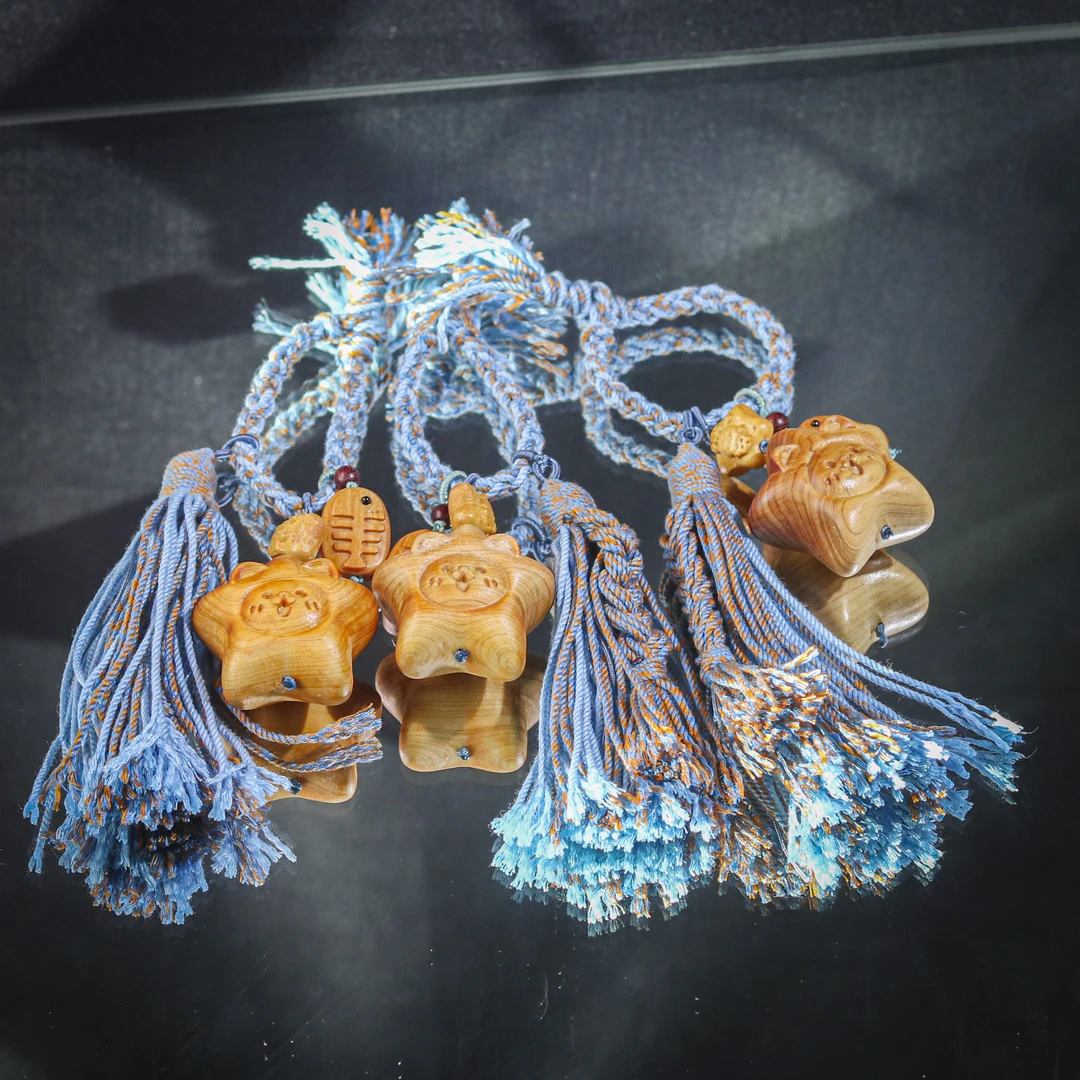 《森林大猫咪》小狮子星星兔木包挂 AX118 多样性发一 颜色微差