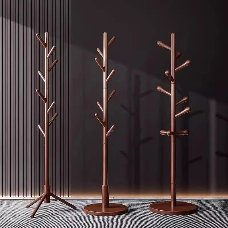 实木衣帽架落地卧室挂衣架客厅主卧轻奢高级感衣架房间挂衣服神器