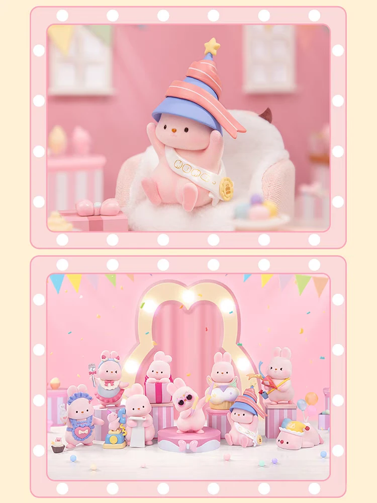 【拆盒】TOPTOY摸摸兔纪念日系列盲盒手办潮流玩具桌面摆件