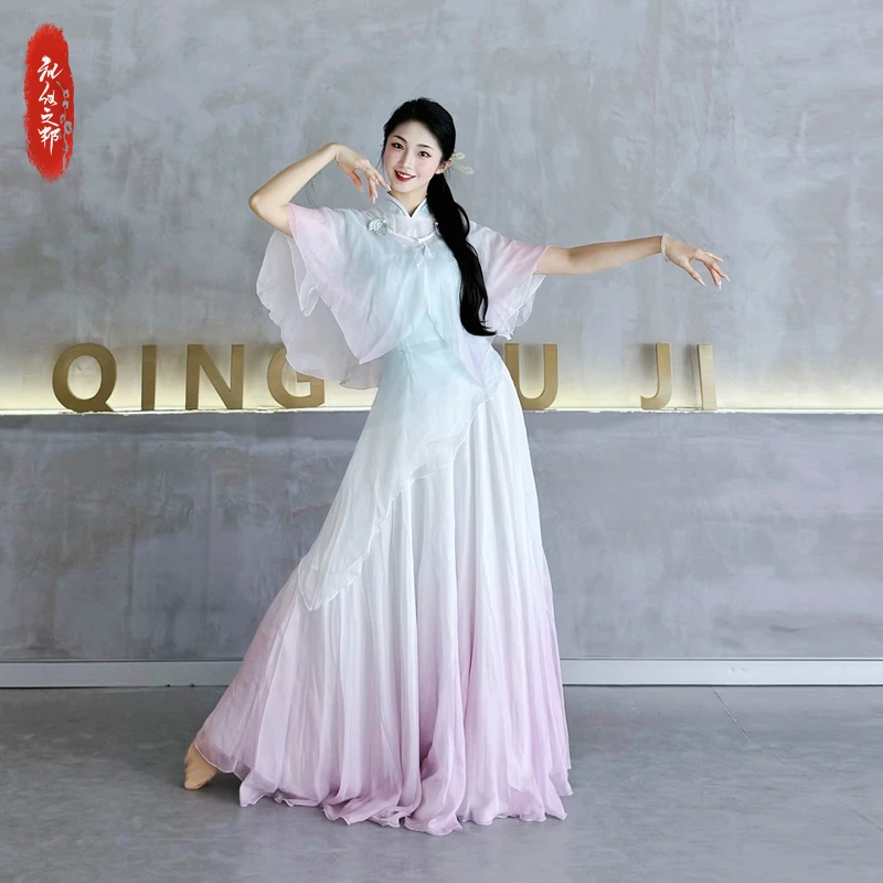 【别来春半】礼仪之邦古典舞演出服女国风旗袍仙气飘飘日常舞蹈服
