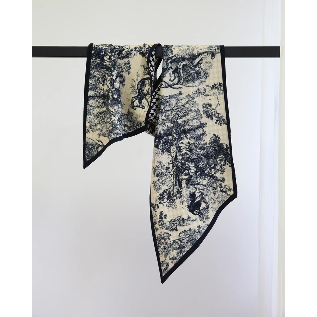 Forlin 芙临  山羊绒桑蚕丝混纺围巾 双层丝绒长巾 470815